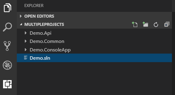 Multiple Projects with .Net Core and Visual Studio Code - Code Buckets